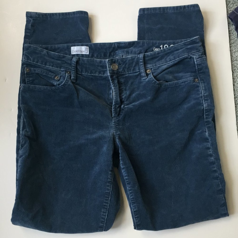 Women's Gap Stretch Midrise Always Skinny Cords 31